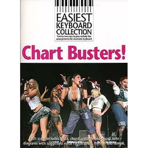 WISE PUBLICATIONS EASIEST KEYBOARD COLLECTION - CHART BUSTERS! - KEYBOARD