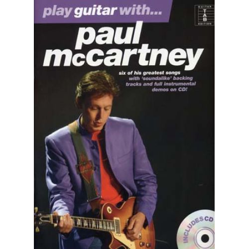 MC CARTNEY PAUL - PLAY GUITAR WITH + CD - GUITAR TAB