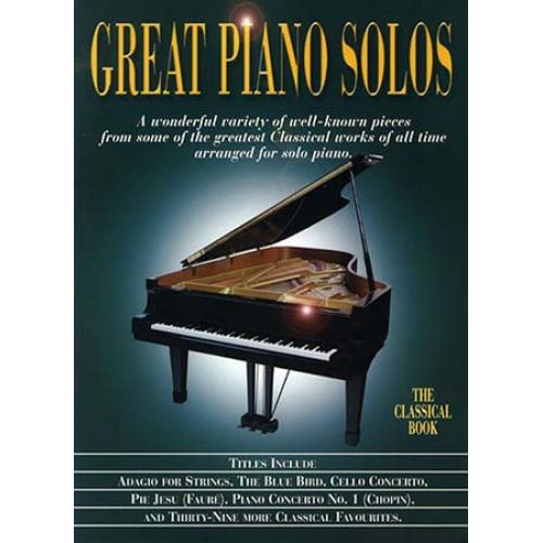 GREAT PIANO SOLOS- CLASSICAL BOOK