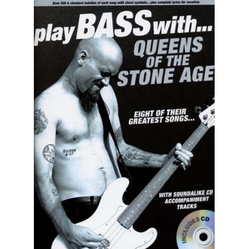 QUEENS OF THE STONE AGE PLAY BASS WITH TAB CD