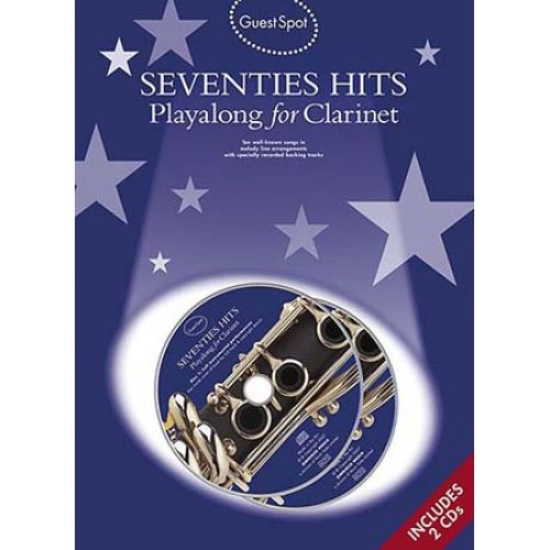 WISE PUBLICATIONS GUEST SPOT - SEVENTIES HITS + CD - CLARINET