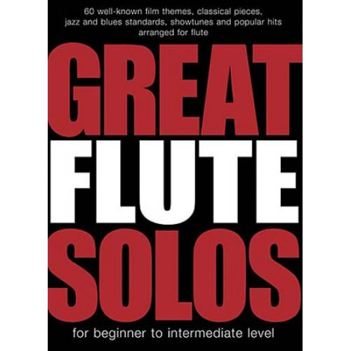 WISE PUBLICATIONS GREAT FLUTE SOLOS - 60 PIECES