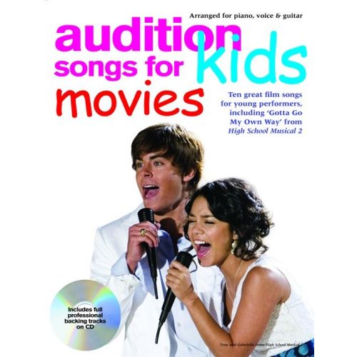 AUDITION SONGS FOR KIDS MOVIES + CD - PVG
