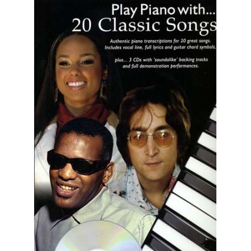 PLAY PIANO WITH - 20 CLASSIC SONGS + 3 CDs