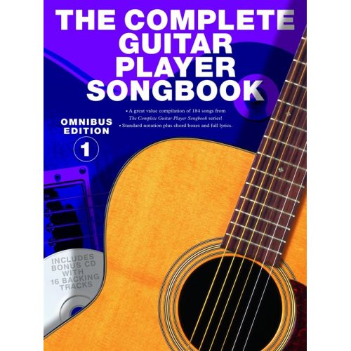WISE PUBLICATIONS THE COMPLETE GUITAR PLAYER SONGBOOK OMNIBUS EDITION 1 BOOK+CD - MELODY LINE, LYRICS AND CHORDS
