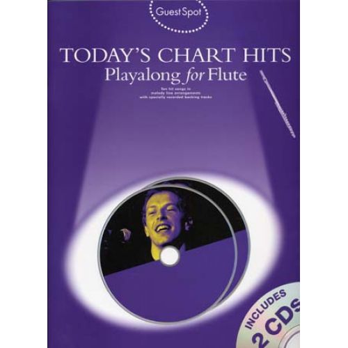 WISE PUBLICATIONS GUEST SPOT TODAY'S CHART HITS FLUTE + CD
