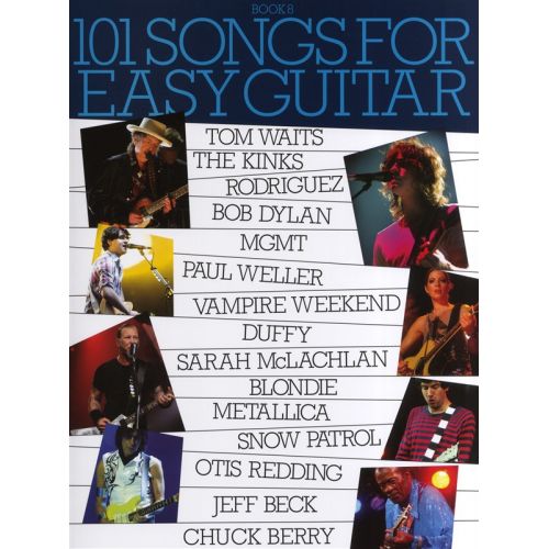 101 SONGS FOR EASY GUITAR BOOK 8 - MELODY LINE, LYRICS AND CHORDS