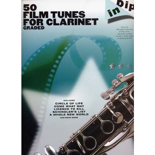 WISE PUBLICATIONS DIP IN 50 FILM TUNES FOR GRADED CLARINET
