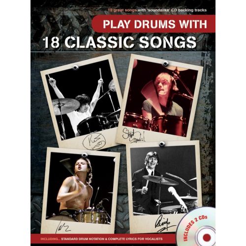 PLAY DRUMS WITH 18 CLASSIC SONGS - DRUMS