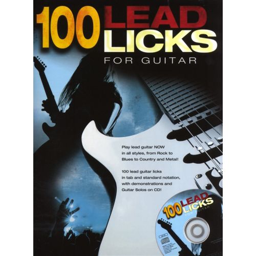 ALAN WARNER - 100 LEAD LICKS BOOK+CD - GUITAR
