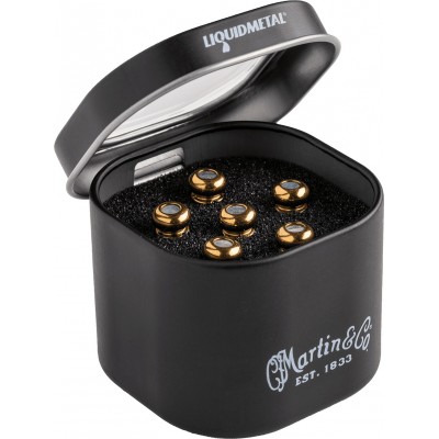 MARTIN & CO LIQUID METAL BRIDGE PINS, GOLD, PAUA