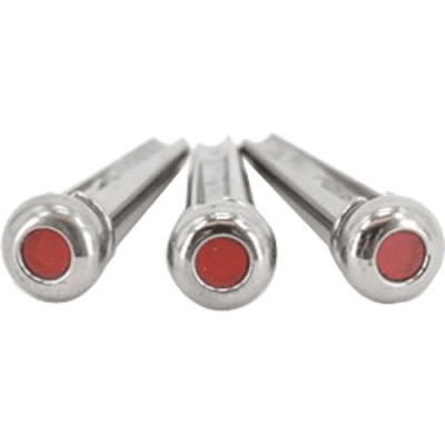 LIQUID METAL CHROME DOWEL SET, RED DOT
