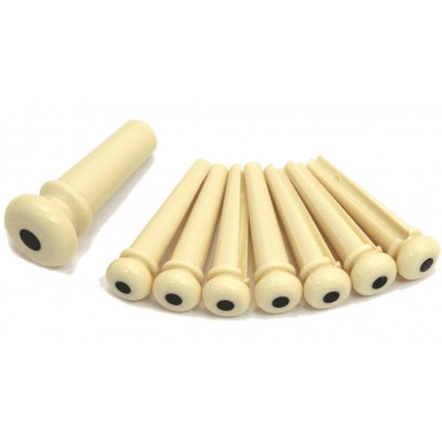 MARTIN & CO Set de Chevilles Blanc Point Noir