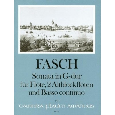 FASCH J.F. - SONATA IN G-DUR - SCORE & PARTIES