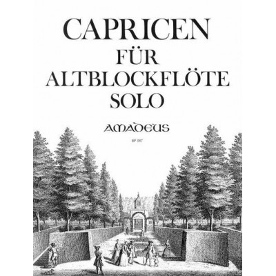 AMADEUS QUANTZ J. - CAPRICEN - FLUTE A BEC ALTO SOLO
