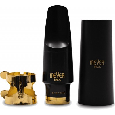 HARD RUBBER ALTO SAX MOUTHPIECE MEYER BROS NY OPENING 6