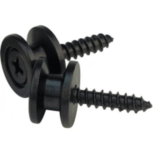 Solid Brass End Pins - Black (pair)