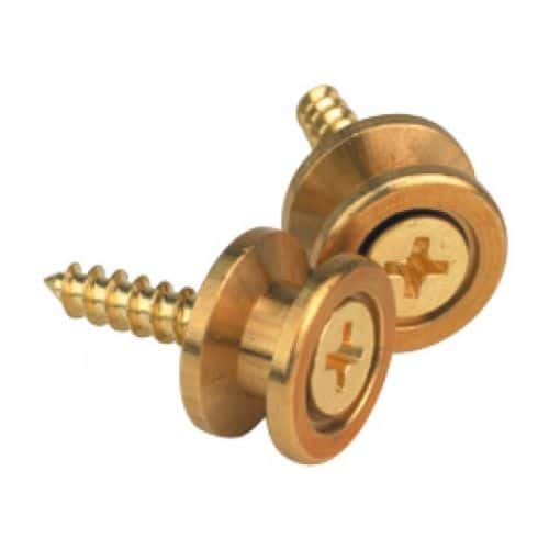 SOLID BRASS END PINS - BRASS (PAIR)