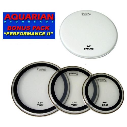 AQUARIAN PERFORMANCE II ROCK STAGE PACK 10/12/16 + SNARE 14"