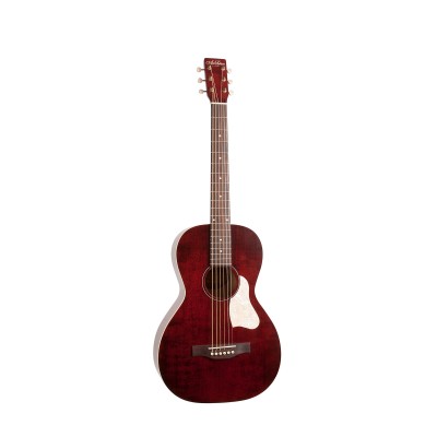 Art and Lutherie Aandl Roadhouse Tennesse Red - Parlor Avec Housse