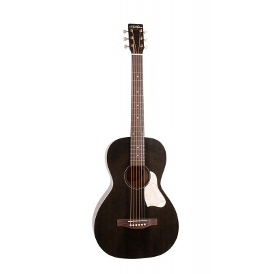 Art and Lutherie Aandl Roadhouse Faded Black - Parlor Avec Housse