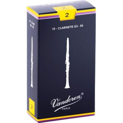 Vandoren SR213 10 Anches pour Saxophone Alto 3 & CR1025 10 Anches pour Clarinette Sib 2,5 