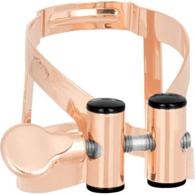 ROSE GOLD M/O LIGATURE FOR TENOR SAXOPHONE + PLASTIC MOUTHPIECE COVER