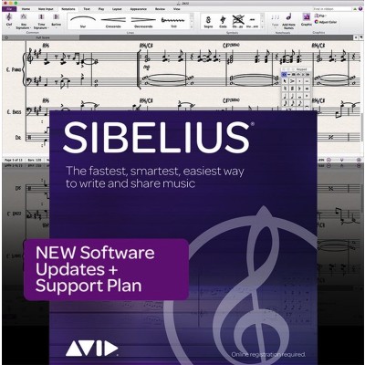 AVID SIBELIUS 1-YEAR SUPPORT + UPDATES