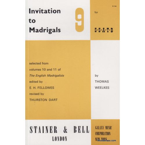 STAINER AND BELL INVITATION TO THE MADRIGALS VOL.9