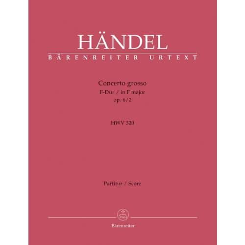 HÄNDEL G. F. - CONC. GROSSO OP.6/2 F-DUR - CONDUCTEUR 