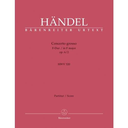 HÃ„NDEL G. F. - CONC. GROSSO OP.6/2 F-DUR - CONDUCTEUR 