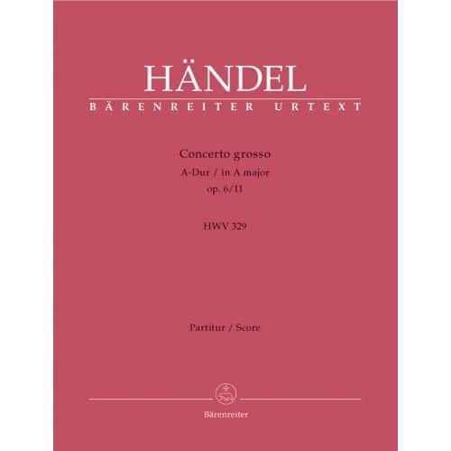 HÄNDEL G. F. - CONC. GROSSO OP.6/11A-DUR - CONDUCTEUR