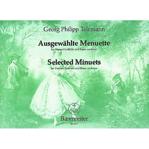 TELEMANN G.P. - SELECTED MINUETS TWV 34 - RECORDER, PIANO