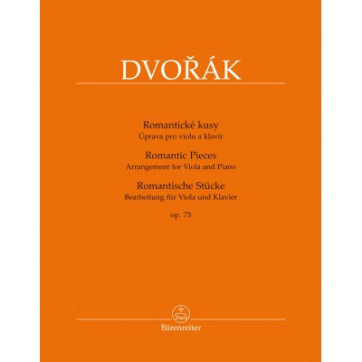 Dvorak A. - Romantic Pieces Op.75 - Alto and Piano