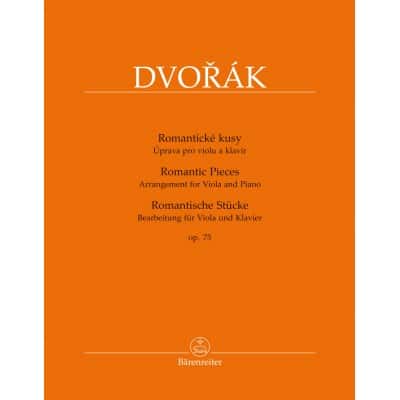 DVORAK A. - ROMANTIC PIECES OP.75 - ALTO & PIANO