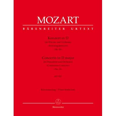 MOZART W.A. - CONCERTO FOR PIANOFORTE AND ORCHESTRA N°26 KV537 