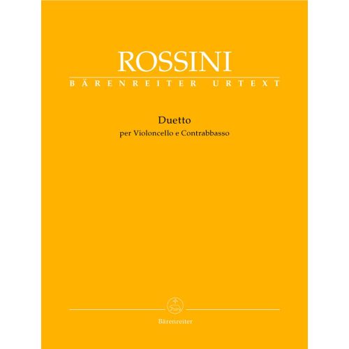 ROSSINI G. - DUETTO - VIOLONCELLO, DOUBLE BASS