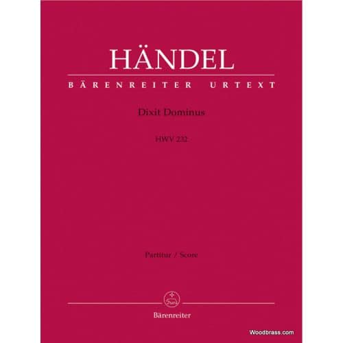 BARENREITER HANDEL G.F. - DIXIT DOMINUS HWV 232 - ALTO 1 