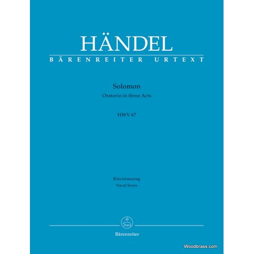 HANDEL - SOLOMON HWV 67 - VOCAL SCORE 