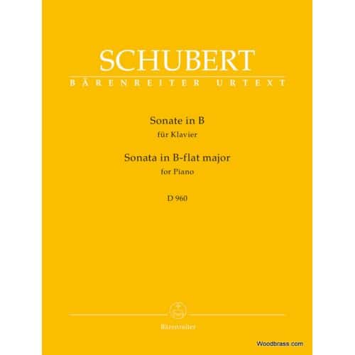 SCHUBERT F. - SONATE IN B D960 - PIANO