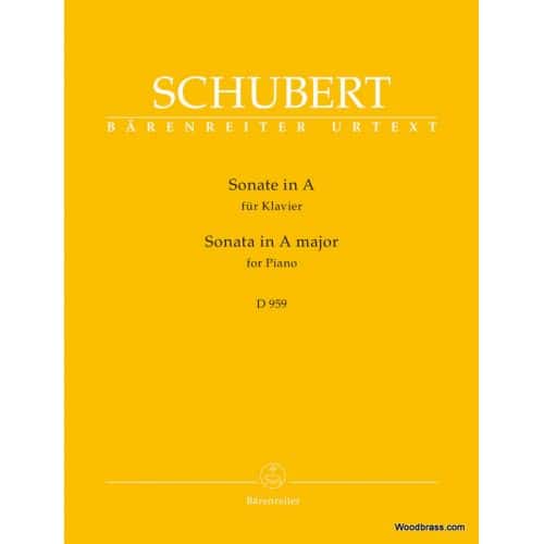 SCHUBERT F. - SONATA IN A MAJOR D 959 - PIANO