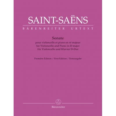 SAINT-SAENS C. - SONATE - VIOLONCELLE & PIANO