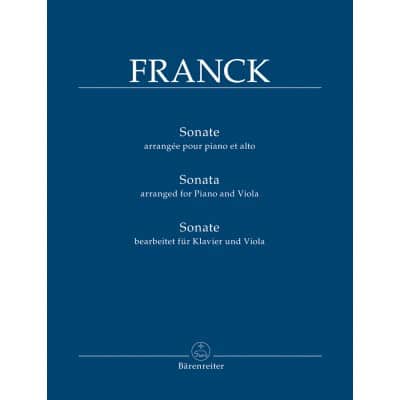 BARENREITER FRANCK CESAR - SONATE ARRANGEE POUR ALTO & PIANO