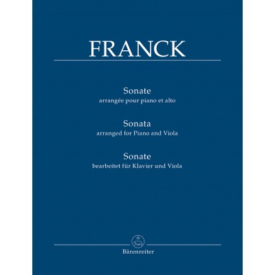 FRANCK CESAR - SONATE ARRANGEE POUR ALTO & PIANO