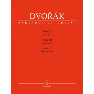 BARENREITER DVORAK A. - SONGS II - HIGH VOICE & PIANO