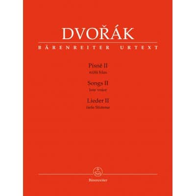 DVORAK A. - SONGS II - LOW VOICE & PIANO
