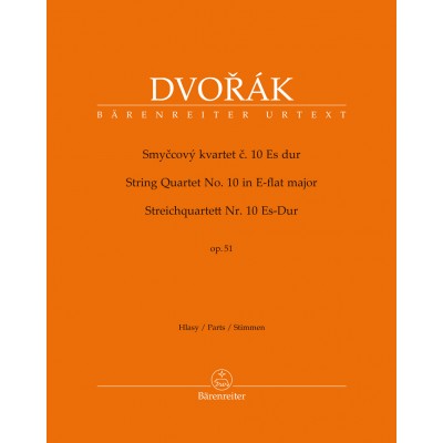 BARENREITER Dvorak Anton - String Quartet N°10 E-flat Major Op.51