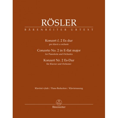 ROSLER JOHANN JOSEPH - CONCERTO N°2 IN E-FLAT MAJOR - 2 PIANOS