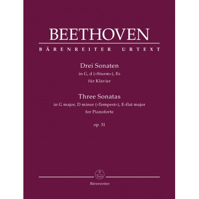 BEETHOVEN L.V. - THREE SONATAS OP.31 - PIANO