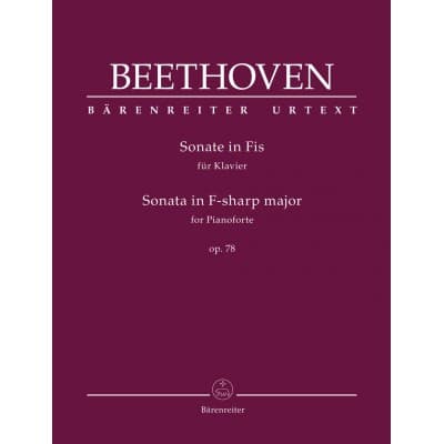 BARENREITER BEETHOVEN - SONATE OP.78 - PIANO